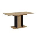 Tavolo da pranzo allungabile salvaspazio 60x100-140cm rovere nero Wood Mini Offerta