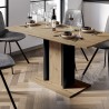 Tavolo da pranzo allungabile salvaspazio 100-140x60cm rovere nero Wood Mini Catalogo