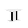 Tavolo allungabile salvaspazio bianco nero 60x100-140cm Wood Mini White Offerta