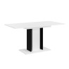 Tavolo allungabile salvaspazio bianco nero 60x100-140cm Wood Mini White Saldi
