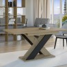 Tavolo da pranzo moderno allungabile 90x120-160cm legno rovere nero Xao Stock