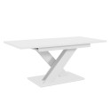 Tavolo allungabile 80x140-180 da pranzo moderno bianco 8 posti Bronx Saldi