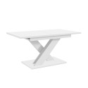 Tavolo allungabile 80x140-180 da pranzo moderno bianco 8 posti Bronx Offerta