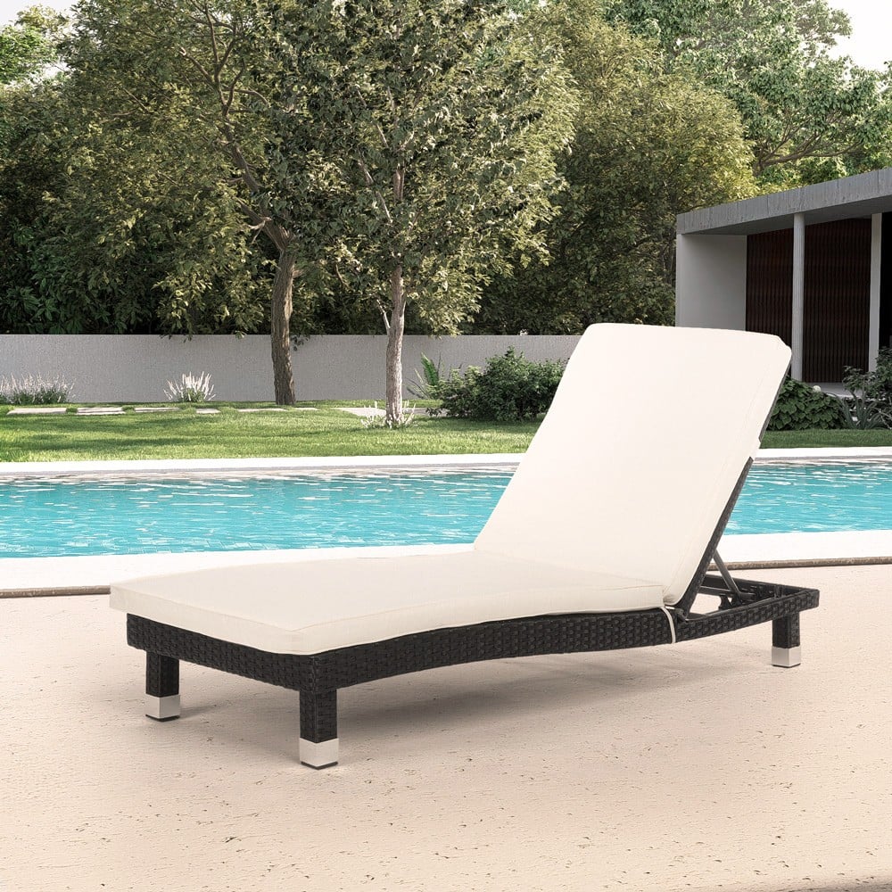 Lettini da giardino mare e spiaggia prendisole design poly rattan materassino Playa