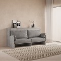 Letto a scomparsa con divano grigio materasso singolo Kando Sofà MCM Promozione