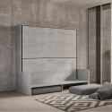 Letto a scomparsa a castello divano grigio materassi Kando Sofà 2MCM Catalogo