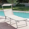 2 Lettini mare spiaggia sdraio pieghevole in alluminio Gabicce Gold 