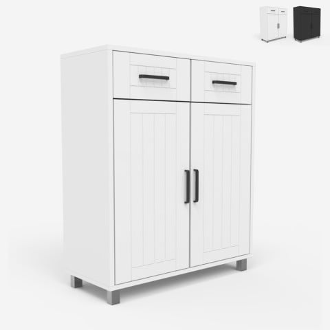 Mobile da bagno moderno multiuso 2 ante 2 cassetti 60 cm Takari Promozione