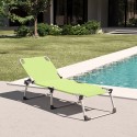 Set 4 lettini spiaggia mare giardino pieghevoli in alluminio Seychelles 