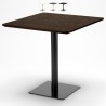 Tavolino quadrato 90x90cm con base centrale per bar bistrot Horeca Promozione