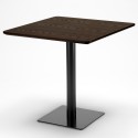 Tavolino quadrato 90x90cm con base centrale per bar bistrot Horeca Sconti