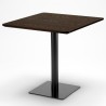 Tavolino quadrato 90x90cm con base centrale per bar bistrot Horeca Sconti