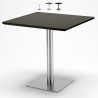Tavolino quadrato 90x90cm con base centrale per bar bistrot Horeca Modello