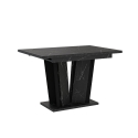 Tavolo da pranzo allungabile 80x120-160cm effetto marmo nero Doha 2 Offerta