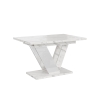 Tavolo allungabile 80x120-160cm cucina effetto marmo bianco Dubai Offerta