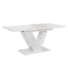Tavolo allungabile 80x120-160cm cucina effetto marmo bianco Dubai Vendita