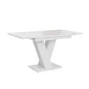 Tavolo moderno bianco allungabile 80x120-160cm effetto marmo Masiv Offerta