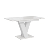 Tavolo moderno bianco allungabile 80x120-160cm effetto marmo Masiv Offerta