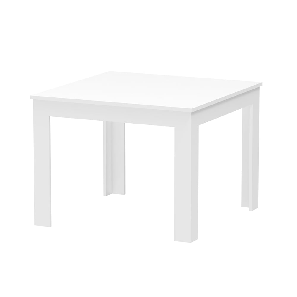 Tavolo da pranzo bianco quadrato 80x80cm design moderno Ika 8