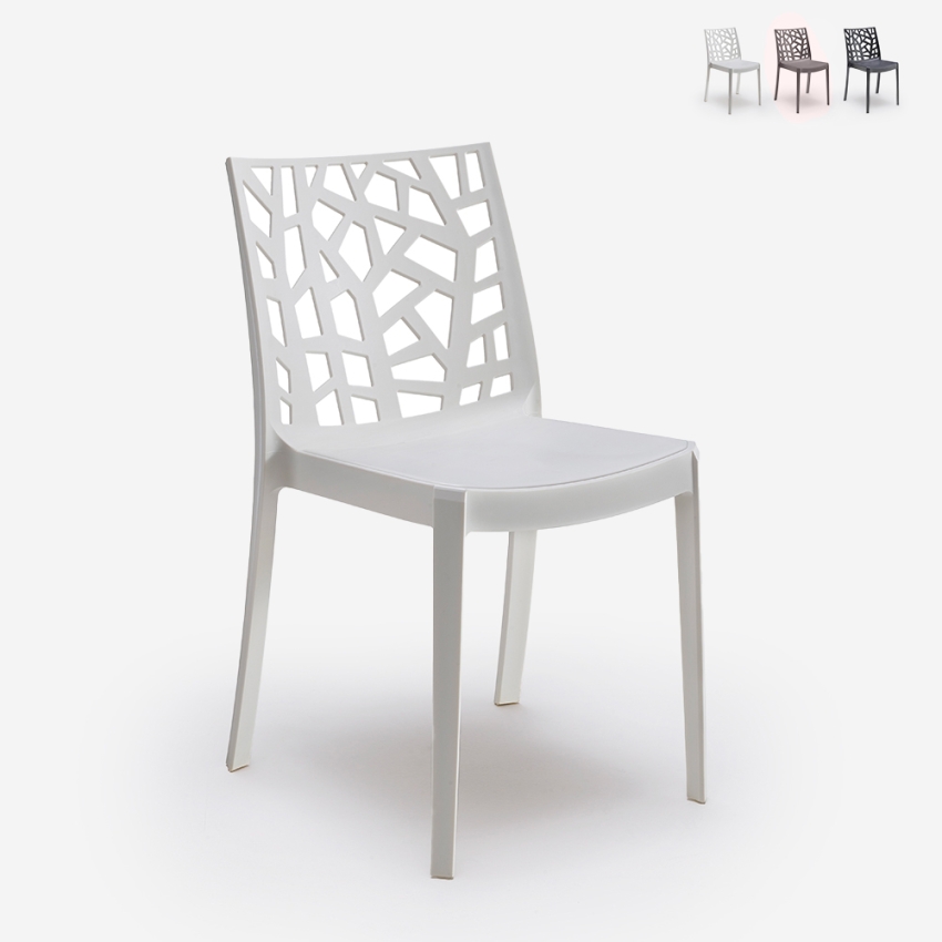 Sedia moderna impilabile esterno bar giardino ristorante Matrix BICA Offerta Sedia moderna impilabile esterno bar giardino ristorante Matrix BICA Offerta