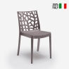 Stock 23 sedie moderne impilabili esterno bar ristorante Matrix BICA Misure