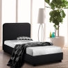 Letto singolo 1 piazza in tessuto con rete 80x190 Zurich Twin 