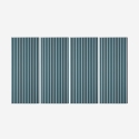 4 x pannelli decorativi fonoassorbenti da muro 120x60cm turchese Tabb-GR Promozione