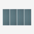 4 x pannelli decorativi fonoassorbenti da muro 120x60cm turchese Tabb-GR Promozione