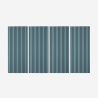 4 x pannelli decorativi fonoassorbenti da muro 120x60cm turchese Tabb-GR Promozione