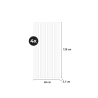 4 x pannelli decorativi fonoassorbenti da muro 120x60cm turchese Tabb-GR Scelta
