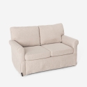 Divano 2 posti design classico moderno per salotti e soggiorni in tessuto Epoque Saldi