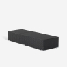 Set 2 lettini da giardino piscina in rattan con tavolino da esterno Bali Scelta