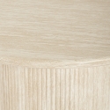 Tavolo da pranzo rotondo 120cm moderno in legno effetto pietra Kara Offerta
