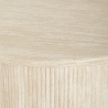 Tavolo da pranzo rotondo 120cm moderno in legno effetto pietra Kara Offerta