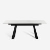 Tavolo da pranzo allungabile moderno 90x160-200cm effetto marmo Caracas Catalogo
