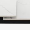 Tavolo da pranzo allungabile moderno 90x160-200cm effetto marmo Caracas Caratteristiche