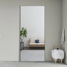 Specchio grande 180x80cm verticale da terra parete nero moderno Hamstur-B Offerta