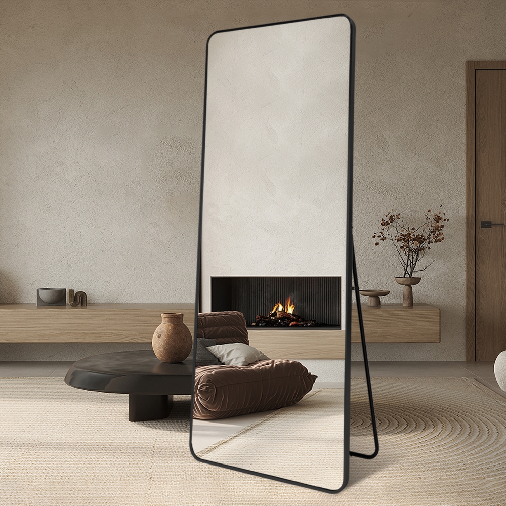 Specchio grande da appoggio terra parete 180x80cm moderno nero Arsen-B Promozione Specchio grande da appoggio terra parete 180x80cm moderno nero Arsen-B Promozione