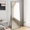 Specchio grande da appoggio terra parete 180x80cm moderno nero Arsen-B Saldi