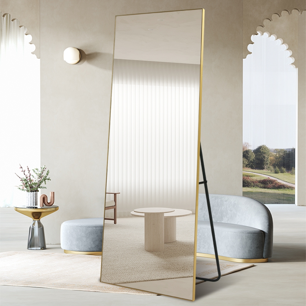 Specchio da terra parete dorato 180x80cm ingresso camera da letto Hamstur-G Promozione Specchio da terra parete dorato 180x80cm ingresso camera da letto Hamstur-G Promozione