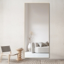 Specchio da terra parete dorato 180x80cm ingresso camera da letto Hamstur-G Saldi