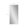 Specchio grande 180x80cm da appoggio a terra parete argento Hamstur-S Catalogo