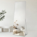 Specchio grande 180x80cm da appoggio a terra parete argento Hamstur-S Offerta