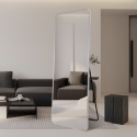 Specchio da parete in argento 180x80cm con appoggio a terra Arsen-S Offerta