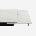 Tavolo allungabile effetto marmo 90x160-240cm cucina design moderno Quito Costo