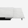 Tavolo allungabile effetto marmo 90x160-240cm cucina design moderno Quito Costo
