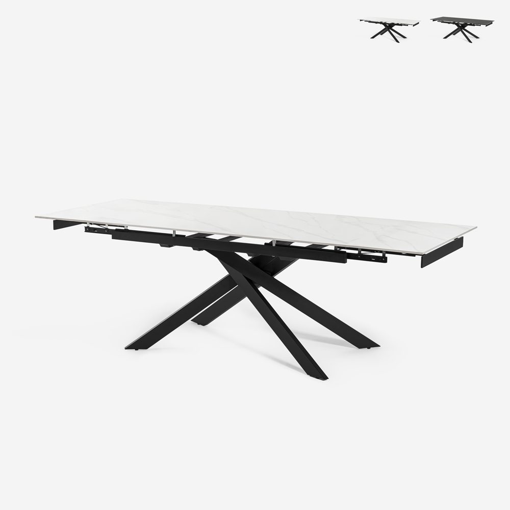 Tavolo allungabile effetto marmo 90x160-240cm cucina design moderno Quito Vendita Tavolo allungabile effetto marmo 90x160-240cm cucina design moderno Quito Vendita