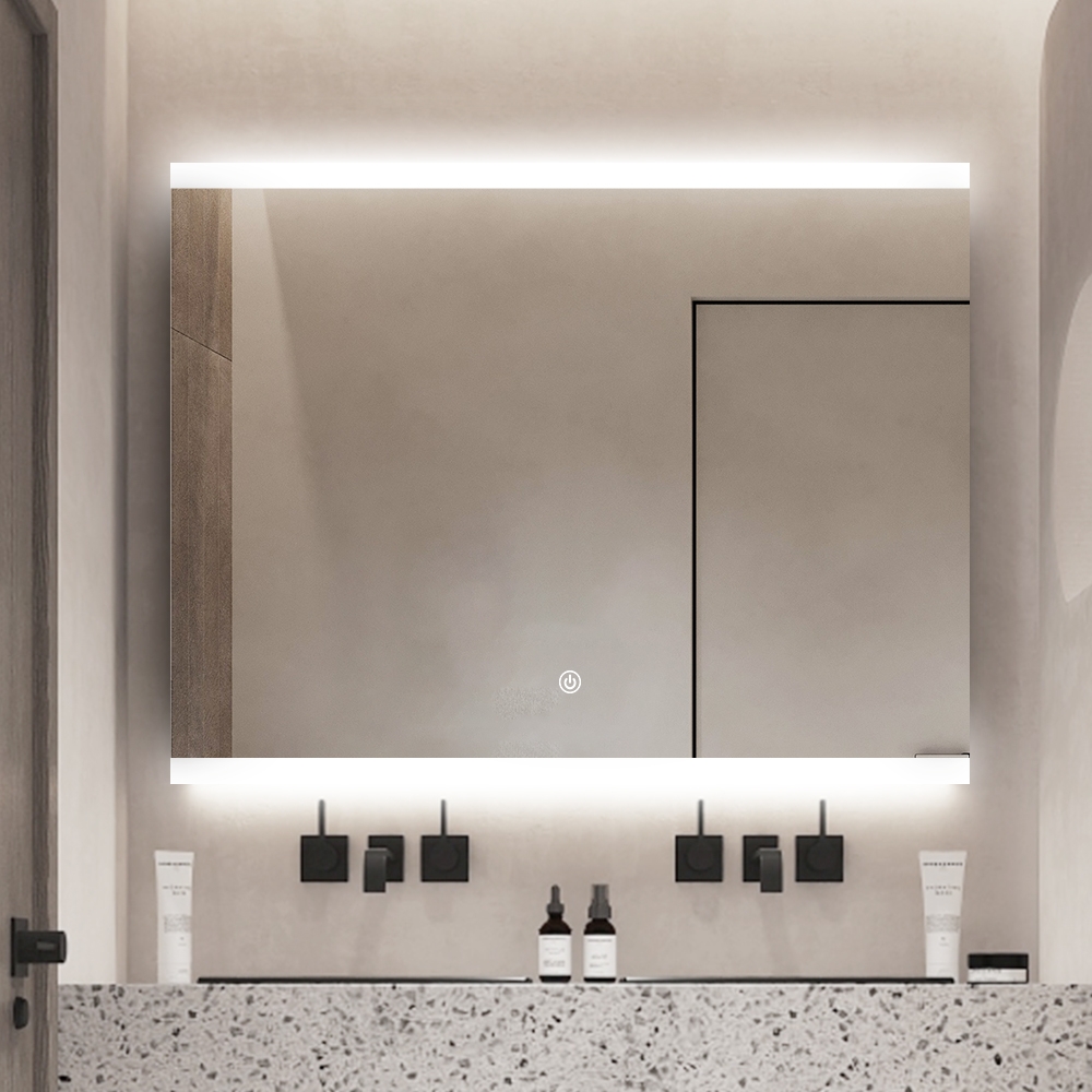 Specchio bagno LED retroilluminato 90x70cm antiappannamento Krona L