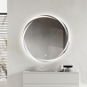 Specchio da bagno rotondo retroilluminato 60cm antiappannamento Veski L Offerta