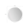 Specchio rotondo 70cm da bagno retroilluminato con antiappannamento Veski XL Stock